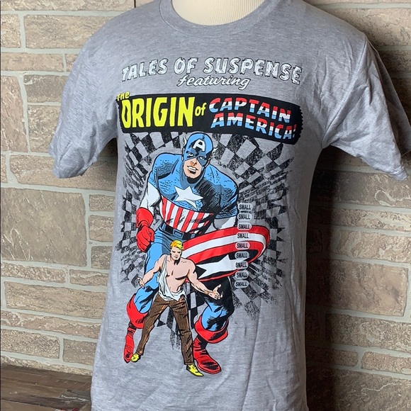 Marvel Comics Origin of Captain America T-Shirt - Picture 1 of 3
